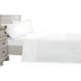 thumbnail image 4 of DNG Creations 4 Piece Pom Pom Sheet Set 100% Egyptian Cotton, White Pom-Pom Fringe Solid Pattern 12 Inch Deep Pocket ( Solid White - Twin ), 4 of 7