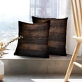 thumbnail image 6 of LALILO Throw Pillow Covers Old Wood Wooden Antique Art Backdrop Cushion Cover 18" x 18", 2 Pack, 6 of 6