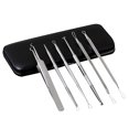 thumbnail image 2 of Six-piece Set Professional Surgical Blackhead Remover Tools, Blemish and Splinter Acne Pimple Removal Kit, Come Done Extractor Tool for Whitehead, Pimples, 2 of 8