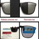 thumbnail image 3 of Gafas de sol polarizadas con Clip para hombre, gafas fotocromáticas para conductor de coche, gafas de visión nocturna, gafas cuadradas Vintage antideslumbrantes, 3 of 5