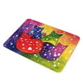 thumbnail image 1 of KuzmarK Glass Cutting Board - Fiesta Polka-Dot Kitties and Mouse Cat Abstract Art by Denise Every, 1 of 1