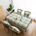 thumbnail image 2 of Boho Color Stripe Tablecloth Cotton Linen Waterproof Table Cover Tabletop Decoration for Dining Room Restaurant Party, 2 of 5