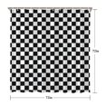thumbnail image 5 of Black and White Checkered Pattern Shower Curtain 72"x72" ,Bathroom Decorative Shower Curtains Set with 12 Hooks,Modern Waterproof Washable Shower Curtain, 5 of 6
