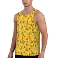 thumbnail image 2 of Xecao Yellow Limes Men's Tank Top Workout Quick Dry Sleeveless Gym Jogging Muscle Shirts Summer Swim Beach Tops, 2 of 9