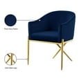thumbnail image 4 of Meridian Furniture Xavier Navy Velvet Dining Chair, 4 of 5