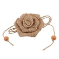 thumbnail image 5 of 6x Flores de Arpillera Tela Shabby Chic Rosas para Decoración de Manualidades de Botellas 7cm Macarena Arpillera rosa flor, 5 of 5