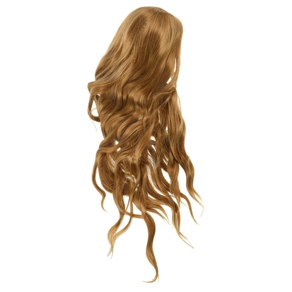Raindrops long hair wig Wavy Wig Golden 60.00X17.00X0.50cm Hair Decoration Women Social Events 1Pcs