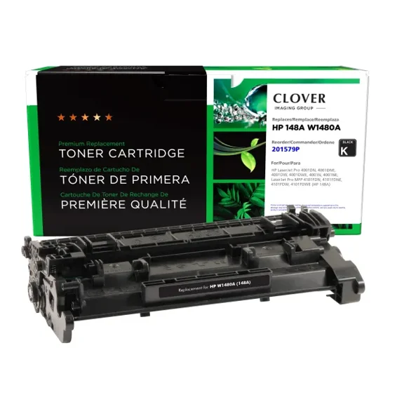 Remanufactured Clover Imaging Toner Cartridge (New Chip) compatible with HP 148A (W1480A)