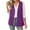 #0075-Purple, variant on Uootdi Women's Sleeveless Vest Casual Cozy Soft Fashion Cardigan Vest Business Casual Outfits Vest with Pockets
