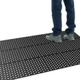 thumbnail image 4 of Ktaxon Large Size Indoor/Outdoor Rubber Floor Mat, 118" x 35" Front Door Mats Anti-Fatigue Non-Slip, Entry Rug Heavy Duty Durable Outdoor Doormat Checker, Black, 4 of 8