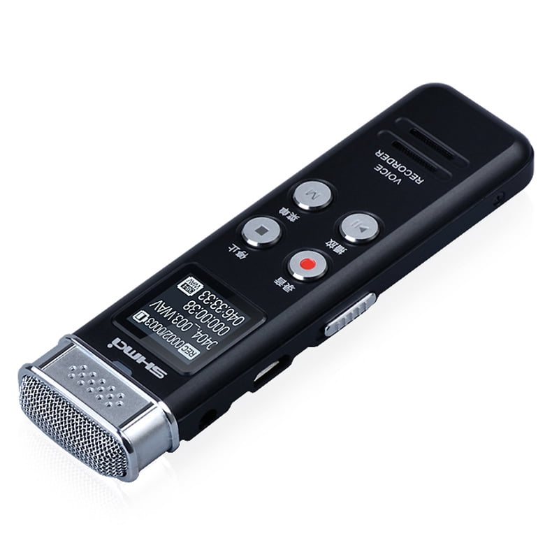 Shmci N1 Digital Voice Recorder 50M Metal MP3 Player 40 Hours Long Time Recording Dictaphone Quad-core Denoise Omnidirection Mic Recording