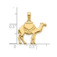 thumbnail image 3 of 14K Yellow Gold Camel Charm Pendant Necklace with Chain, 3 of 4