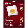 thumbnail image 1 of Avery Printable Light Fabric Heat Transfer Paper, 8.5" X 11.5", for Inkjet Printers, 12 Sheets, Iro, 1 of 13