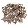 thumbnail image 2 of HOMYL 2xButterfly Charms Pendant Vintage Small Antique Decorative Metal for Cosplay 2 Pcs, 2 of 8