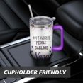 thumbnail image 7 of Purple Flowers 40 Oz Tumbler with Handle Lid and Straw, Stainless Steel Double Walled Vacuum Insulated Cup, Cute Anniversary Wedding Birthday Gifts Tumbler for Women Men Friends Outdoor Indoor, 7 of 7