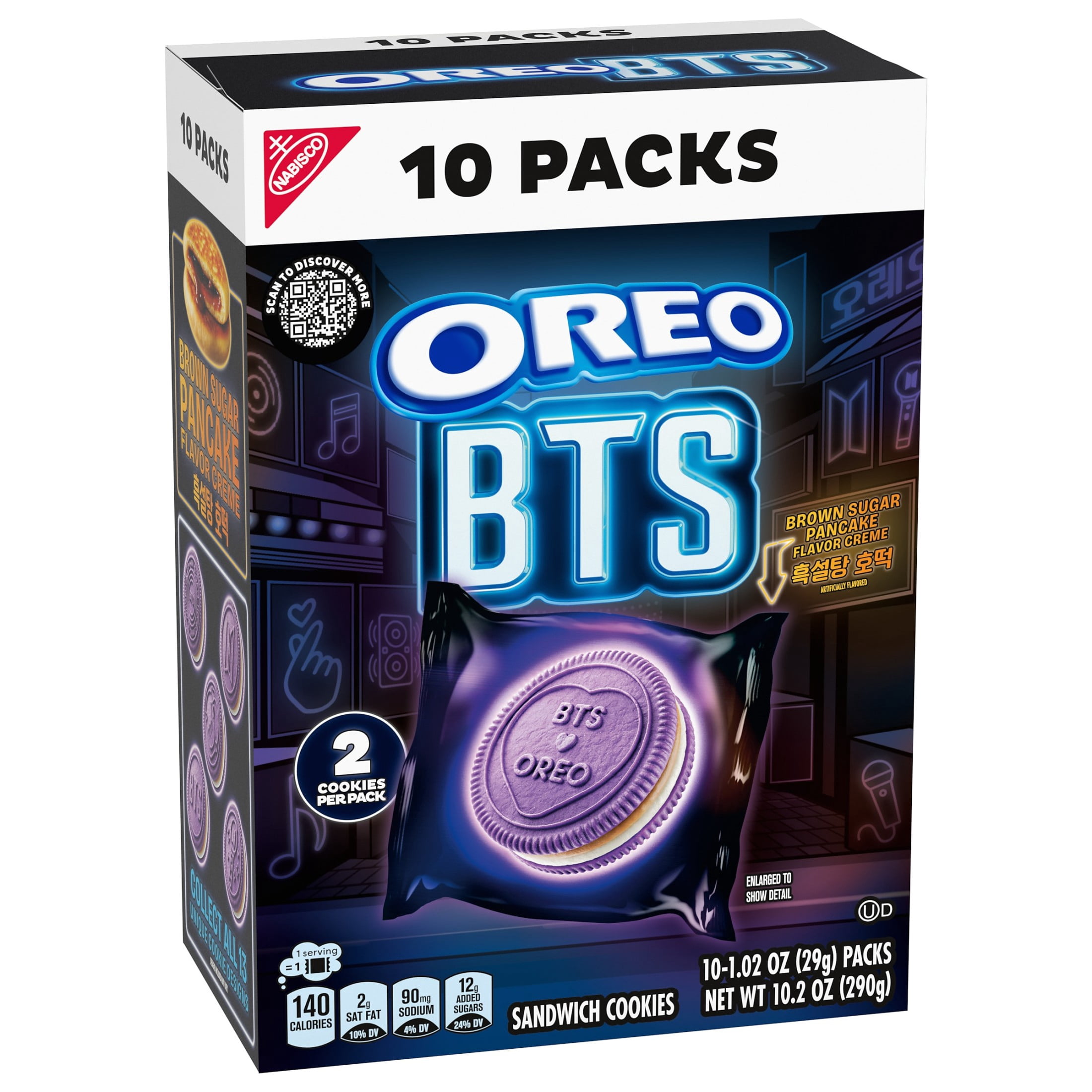 OREO BTS Sandwich Cookies, Limited Edition, 10 Snack Packs