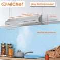 thumbnail image 3 of Combo Michef de Parrilla de 60cm Acero Inoxidable y Campana en RAGURIA, 3 of 7