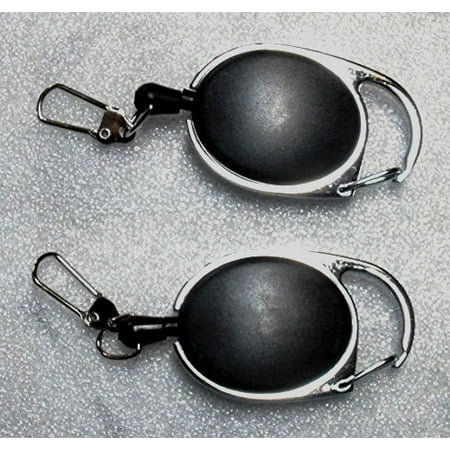Retractor Lanyard - Stainless Steel Cable Zinger Retractor- 1 Pair