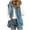 Blue, variant on WTOBBY Women's Fashion Plush Vest with Zipper and Hood, Sleeveless Loose Fit Warm Jacket for Fall and Winter, Solid Color Soft Outerwear,Blue L