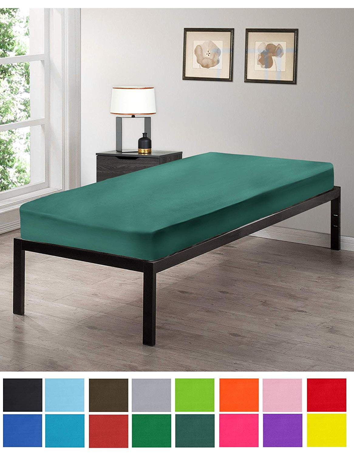 Gilbins Cot Size Fitted Sheet - 30 X 75 Inches, Ultra Soft Cotton Blend, For Camp Beds & RVs