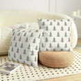 thumbnail image 4 of Christmas Tree Throw Pillow Covers Green White Xmas Pillow Cases 20x20 Inch Set of 2 Vintage Rustic Outdoor Seasonal Pillowcase Winter Holiday Farmhouse Decoration for Home Couch, 4 of 6