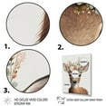 thumbnail image 3 of Designart Cute Baby Deer With Floral Crown I Canvas Wall Art, 3 of 5