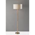 thumbnail image 7 of Adesso Madeline Floor Lamp, Natural RubberWood Base & Antique Brass, Wood Base, Off-White Textured Fabric Shade, 7 of 7