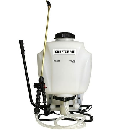 - Craftsman Backpack 4 Gallon Tank Garden Sprayer with Adjustable Tip + Nozzles