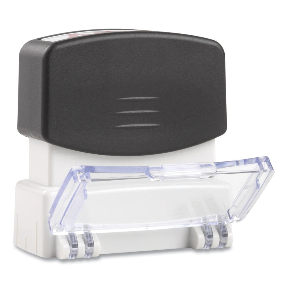 (2 pack) Universal Message Stamp, SCANNED, Pre-Inked One-Color, Blue -UNV10157