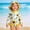 E-53White, variant on FAOWME Toddler Kids Girls Swimwear Long Sleeve Watermelon Print One Piece Swimsuits And Hat Comfortable Beachwear For Beach Pool,Pink,6-12 Months