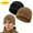 03Black&Brown, variant on 2 Pack Skull Caps for Men Helmet Liner Fleece Beanie Hat Watch Cap Sports Sweat Caps Cold Weather Black