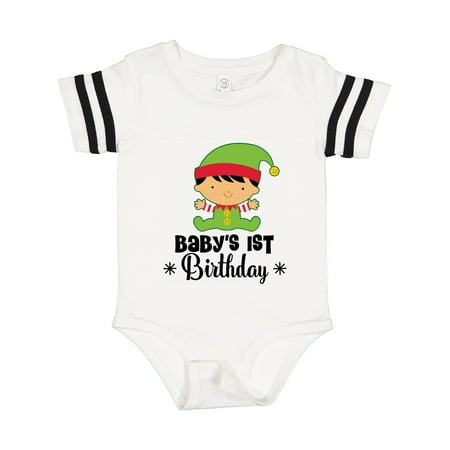 

Inktastic 1st Birthday Christmas Elf Gift Baby Boy Bodysuit
