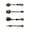 Red patina, variant on YIEMEEN Corrosions Resistant Antique Spoon Set Zinc Alloy Demitasse Scoops with Ergonomic Handle Comfortable Grip Tableware