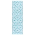 thumbnail image 2 of Safavieh Montauk Garland Geometric Runner Rug, Aqua/Ivory, 2'3" x 7', 2 of 11