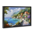 thumbnail image 3 of Stupell Industries Traditional Pathway Along Coast Black Floating Frame Canvas Art, 31 x 21, by LSR Design Studio, 3 of 8