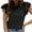 Black-18, variant on Mittory Women's T-Shirts Loose Fit Crew Neck Eyelet Short Sleeve Summer Casual Basic Tops