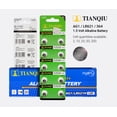 thumbnail image 3 of Tianqiu LR621H AG1 364A 1.5V Alkaline Coin Cell Batteries (2 Batteries), 3 of 10