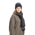 thumbnail image 1 of Sweater Hat Set Color Matching Knitted Hat Thickened Scarf Gloves Three-piece Set, 1 of 2