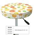 thumbnail image 4 of Lsque Colorful Lemons Round Bar chair cushion covers Velvet Fabric Premium Comfort Protects from Scratches and Stains for 14-17 Inch Chair- 12 inch, 4 of 7