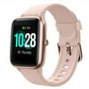 CACAGOO ID205L BT5.0 Intelligent Watch Full Touch Heart Rate Monitoring Information Reminder 9 Exercise Modes Fitness Wear (Pink)