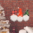 thumbnail image 2 of Bewildely Decoración colgante de gnomo de Navidad, placa de puerta, colgantes de habitación para interiores y exteriores, adorno para el hogar, Kits de decoración para fiestas, 2 of 6