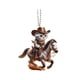 thumbnail image 2 of Adornos navideños con colgante de acrílico, gatos de cara plana montando a caballo, colgantes de gatos vaqueros, se pueden colgar en el espejo retrovisor del coche o en una mochila, ideales para decor, 2 of 7