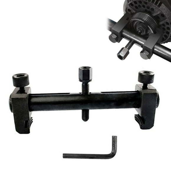 WIFKLSIIPG Adjustable Crankshaft Pulley Removal Tool Crankshaft Pulley Removal Tool Power Steering P Ump Pulley Removal Tool Crankshaft Pulley Puller Tool Engine Crankshaft Pulley Removal(Black)
