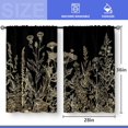 thumbnail image 3 of Flower Leaves Kitchen Curtains - Golden Floral Spring Rustic Plant Botanical Cafe Farmhouse Small Short Curtains for Bathroom RV Rod Pocket Window Drapes 36 Inch Length 2 Panels Set, 3 of 5