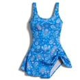 thumbnail image 6 of CHGBMOK Women One Piece Swimdress Swimsuits Tummy Control Swim Dresses Side Drawstring Skirt Bathing Suit, 6 of 6