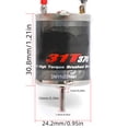 thumbnail image 4 of Brushed Motor 370 Stainless Steel Brushed Motor 31T Replacement for Axial SCX24 Tamiya Wltoys HSP 1/18 1/16 Remote Control Car Bullet Plug, 4 of 9
