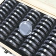 thumbnail image 4 of Zootealy Porte-Pièces en Bois de Pin Boîte de Rangement pour Pièces de Collection Commémorative Étui de Rangement Anti-Humidité, 4 of 8