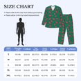 thumbnail image 3 of Bingfone Men's Pajama Set 2 Piece Loungewear PJs, Long Sleeve with Pajama Pants-Watermelon, 3 of 7