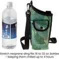thumbnail image 4 of Smooth Trip Neoprene Water Bottle Carrier Bag with Adjustable Strap and Phone Case (Fern), 4 of 6