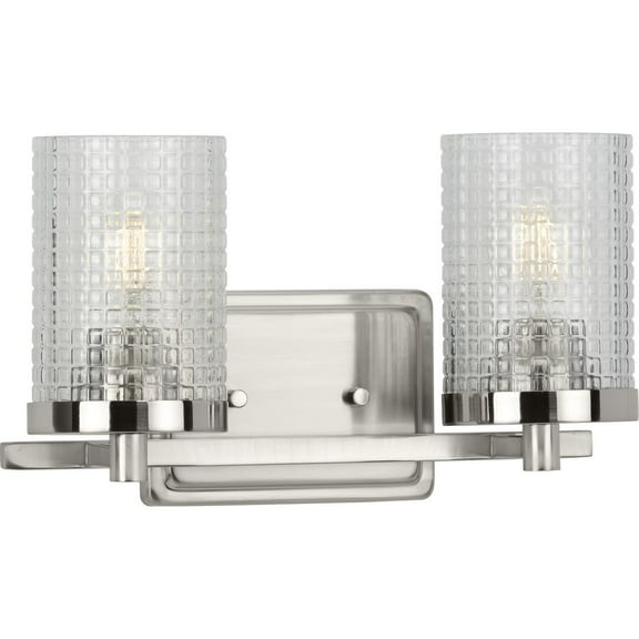 Progress Lighting P300269 Fawcett 2 Light 13" Wide Bathroom Vanity Light - Nickel